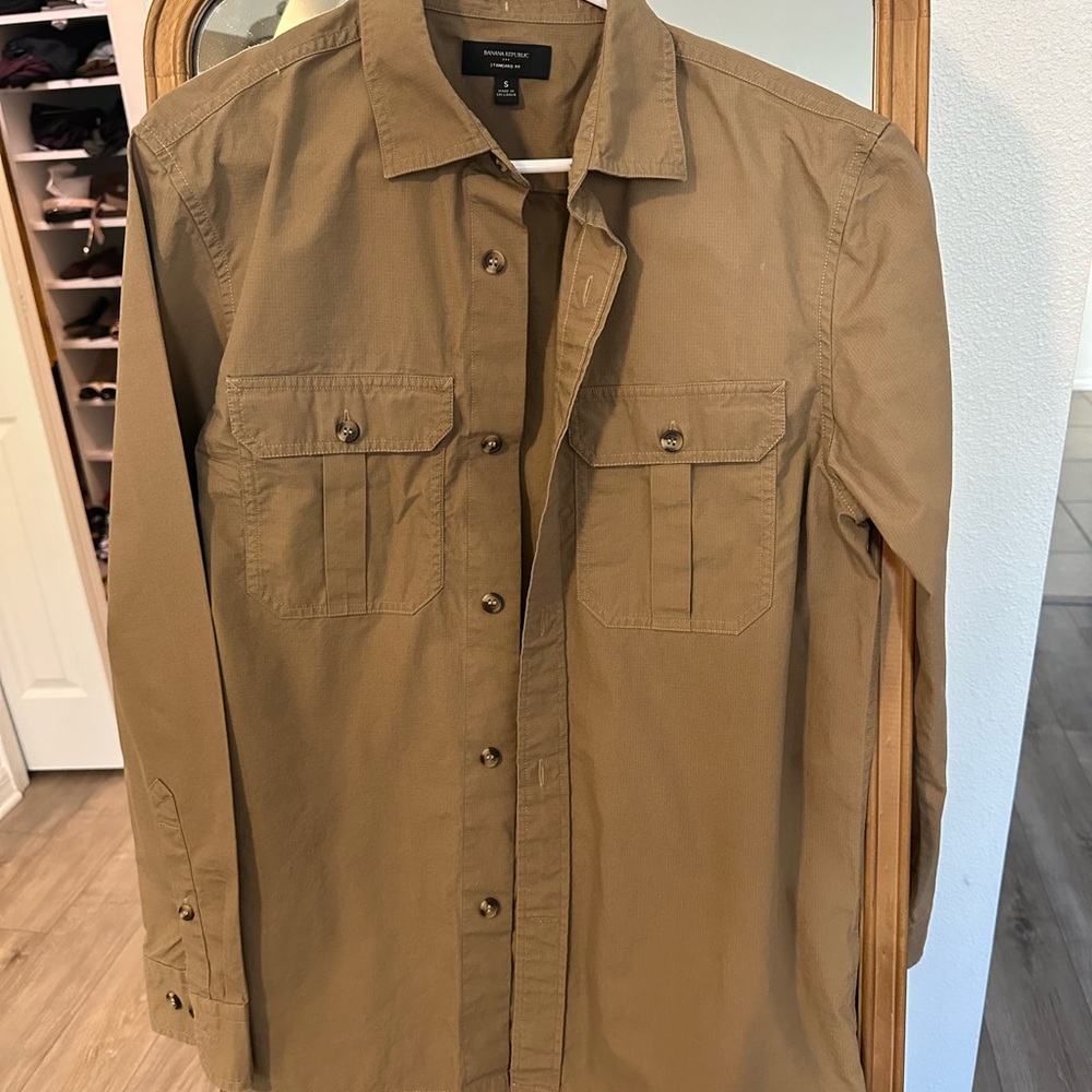 Banana Republic Men's Light Brown Shirt Jacket